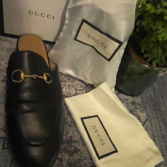 GUCCI Princetown loafer mules - Picture 1 of 10